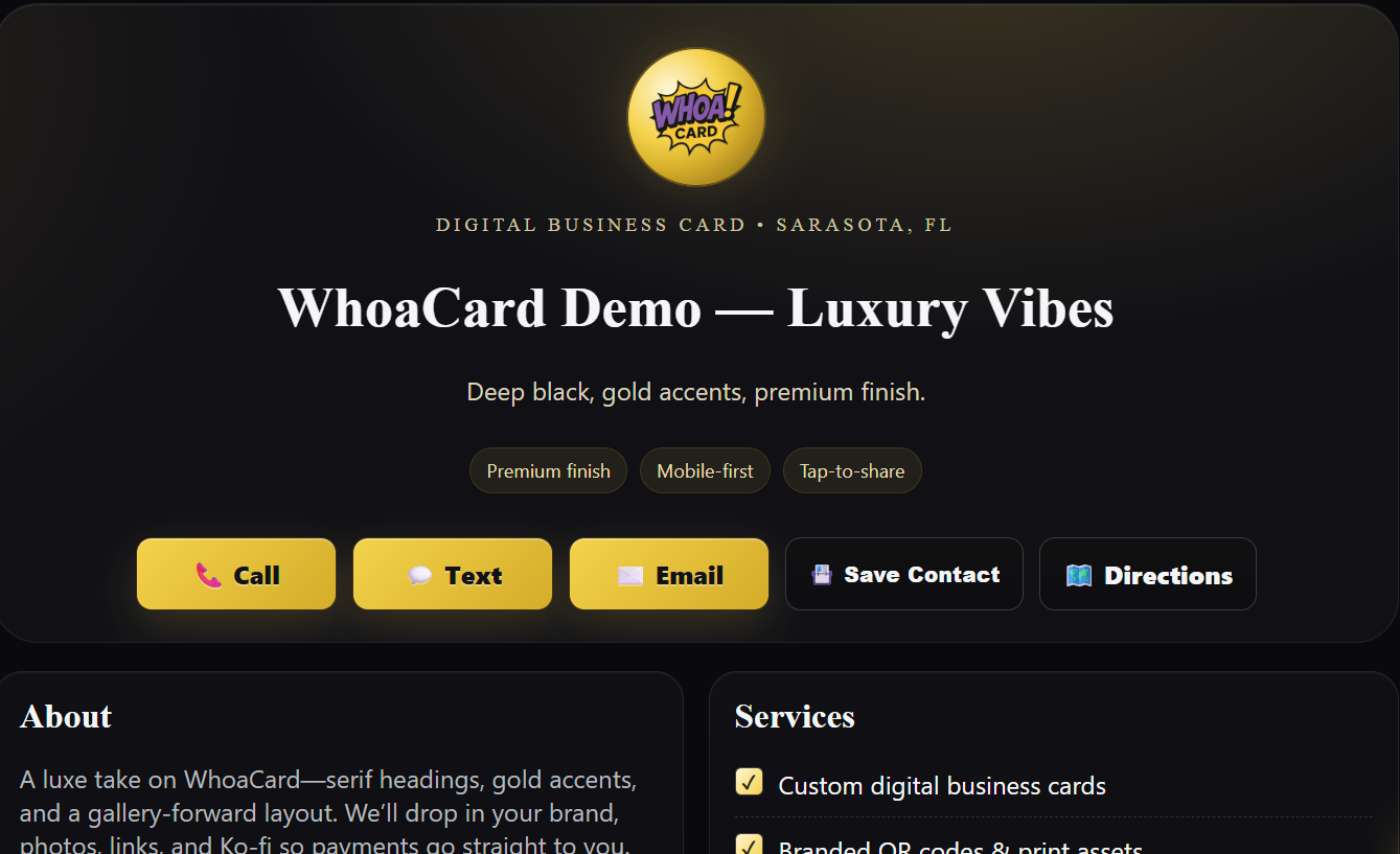 Luxury demo