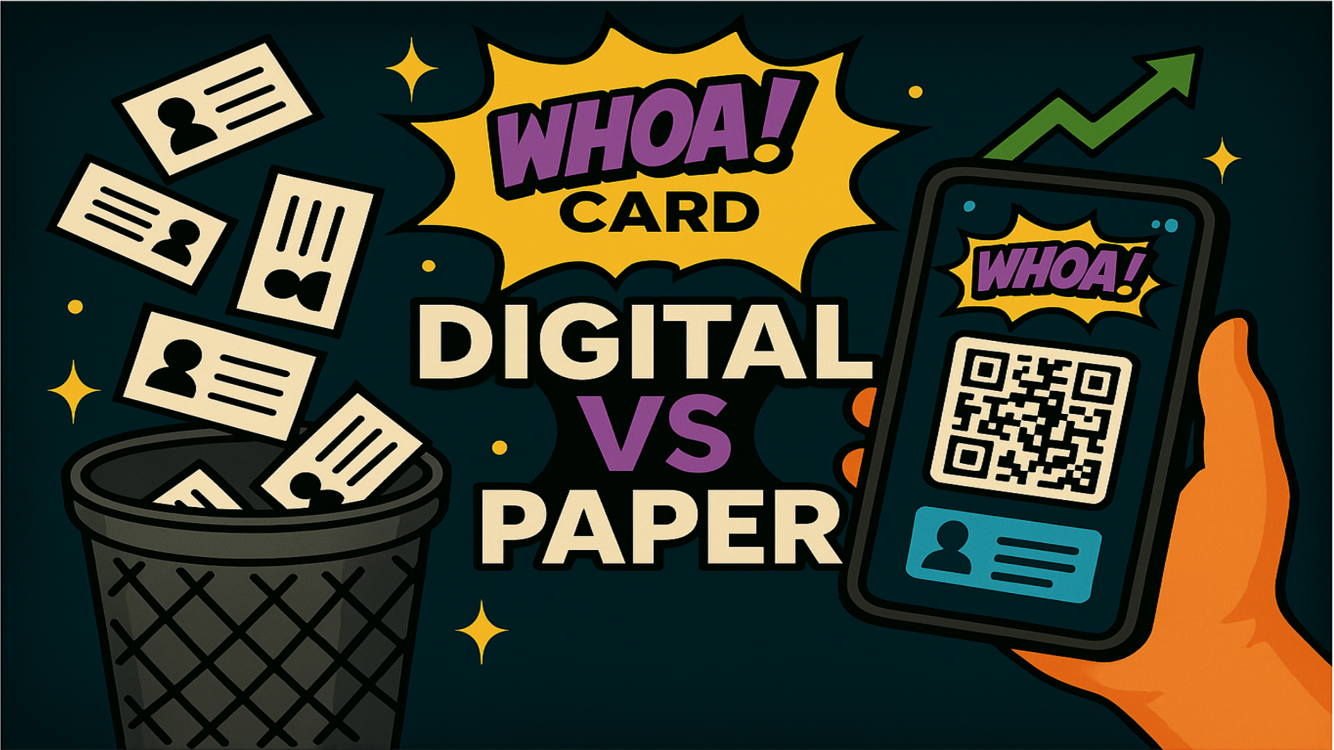 Digital vs paper business cards