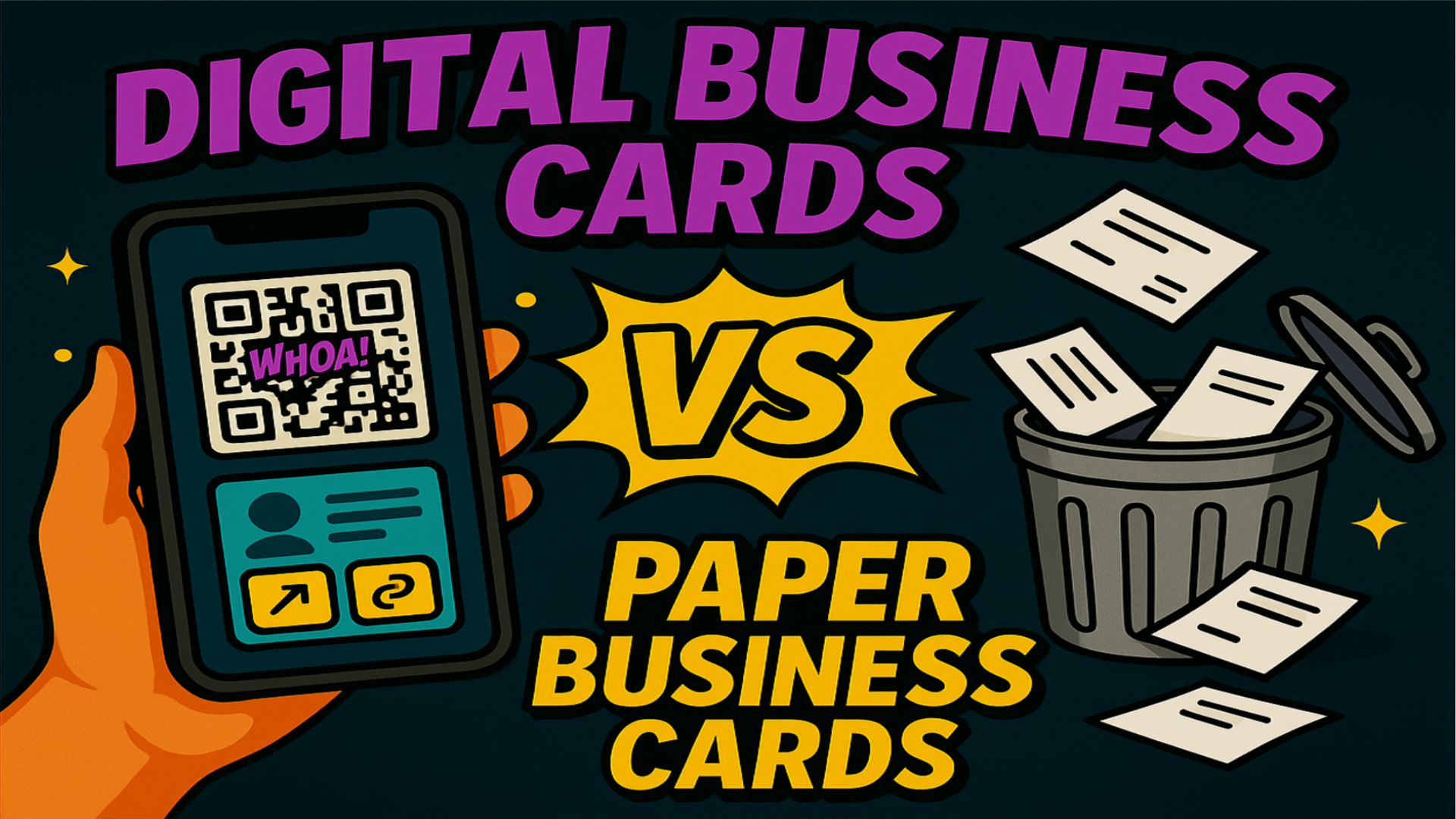 Digital vs paper business cards